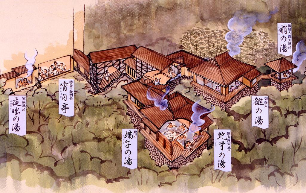 Hotel Hakone Tokinoshizuku Exterior foto A 19th-century painting of a Japanese village
